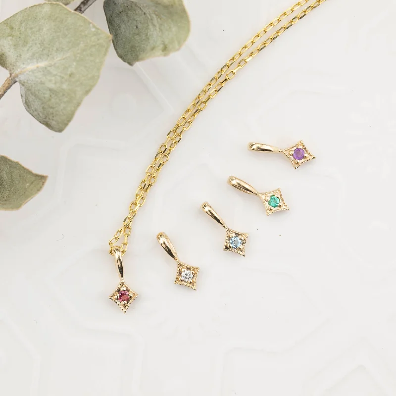 birthday gift necklaces for women -Birthstone Star Necklace