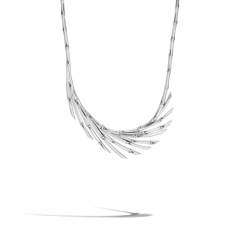 sparkly necklaces for women -Bamboo Silver Necklace 16-18 by John Hardy