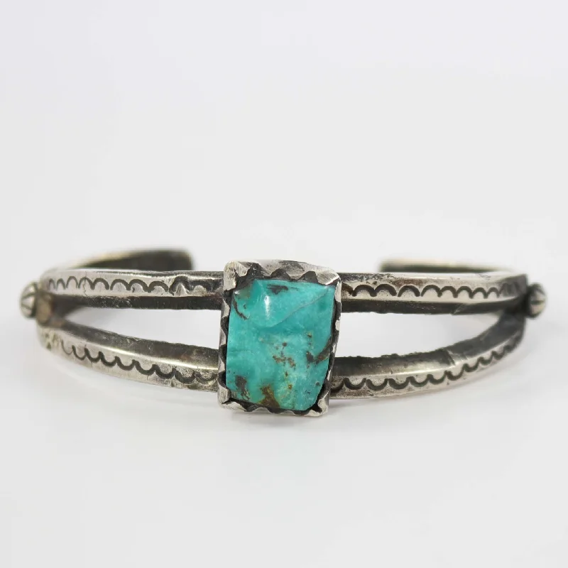 romantic bangles for women -Fox Turquoise Cuff