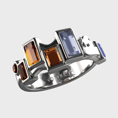 chunky rings for women -Impression, Sunrise - Ring