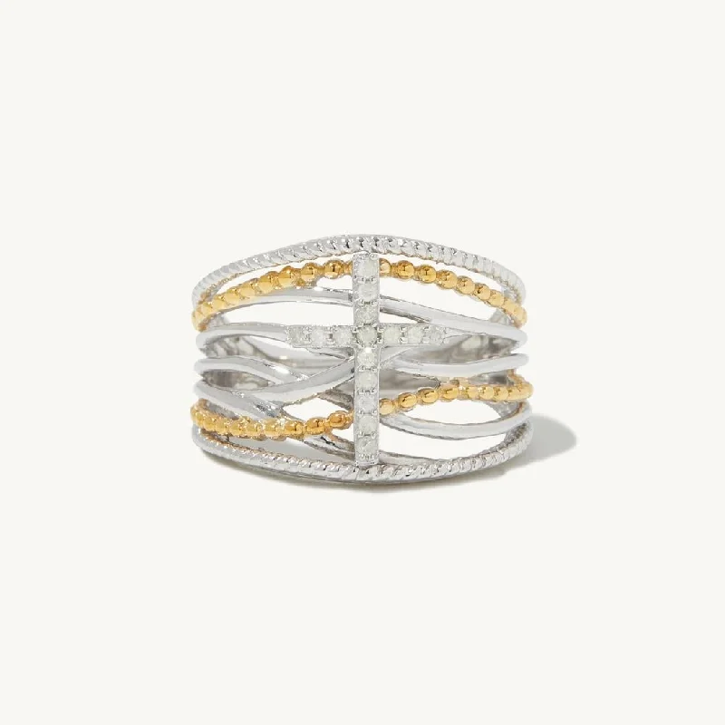 matching couple rings -Danica Cross Ring