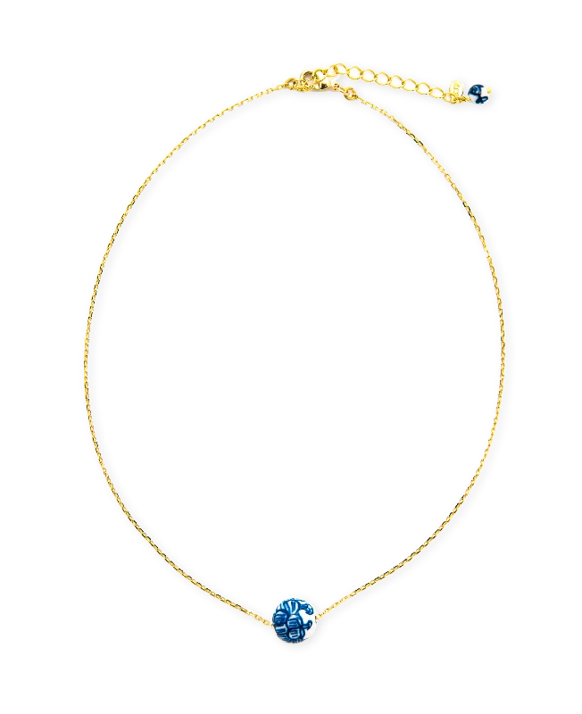 pearl choker necklaces for women -Chinoiserie Sea Necklace