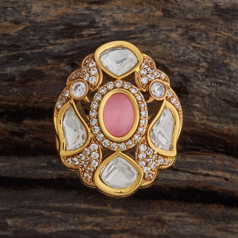 minimalist rings for women -Kundan Finger Ring 181647