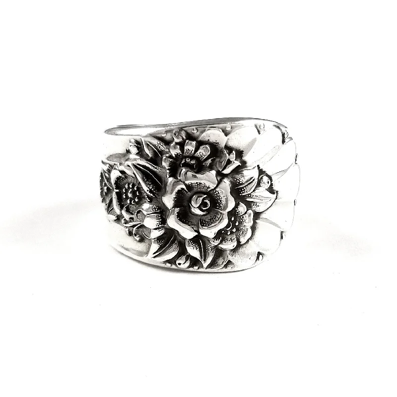 silver band rings for women -Rogers Jubilee Spoon Ring