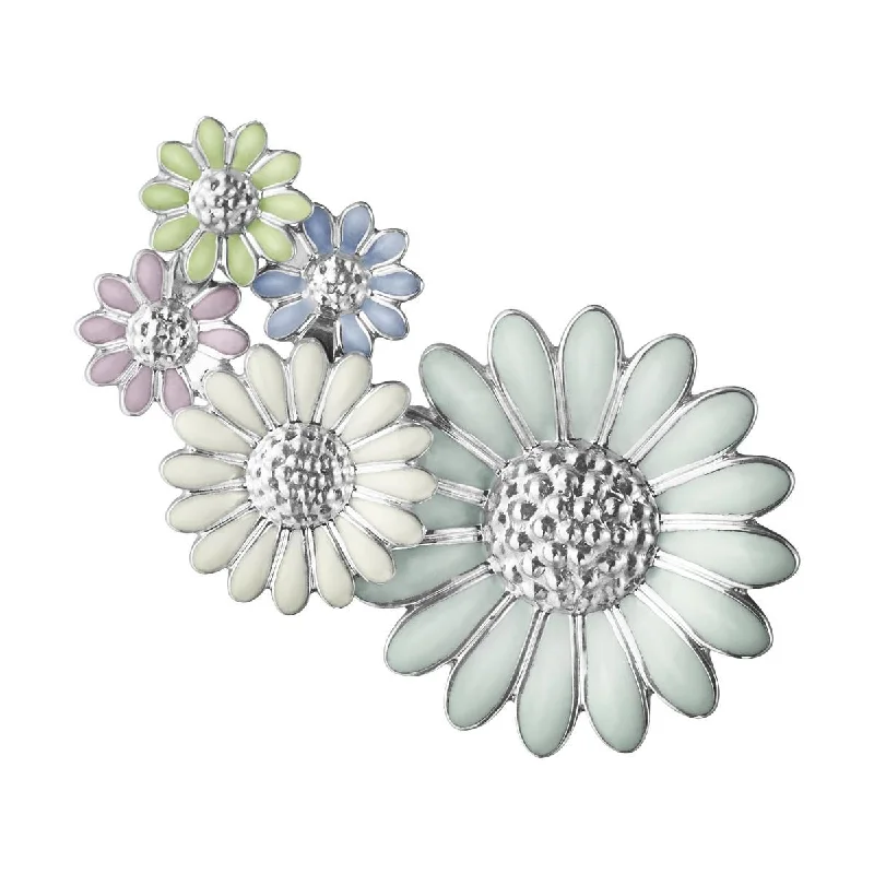 stackable bangle sets -Daisy x Stine Goya Medium Colorful Silver Ear Cuff