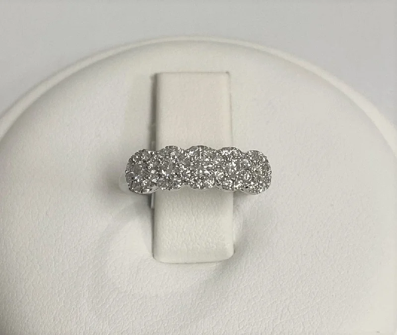 luxury gemstone engagement rings -14kt White Gold Diamond Fashion Ring