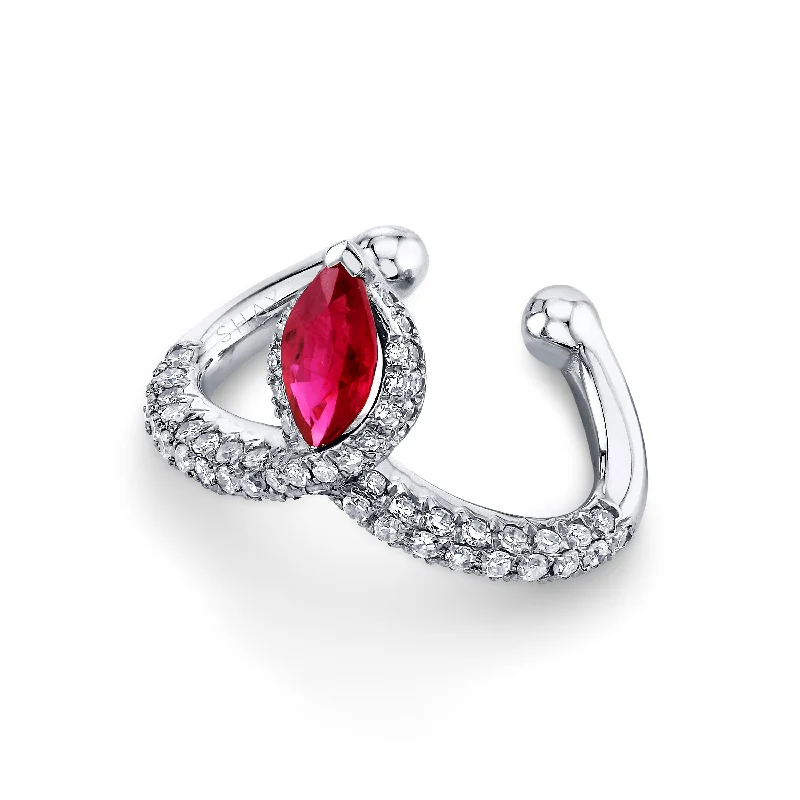 White Gold/Ruby