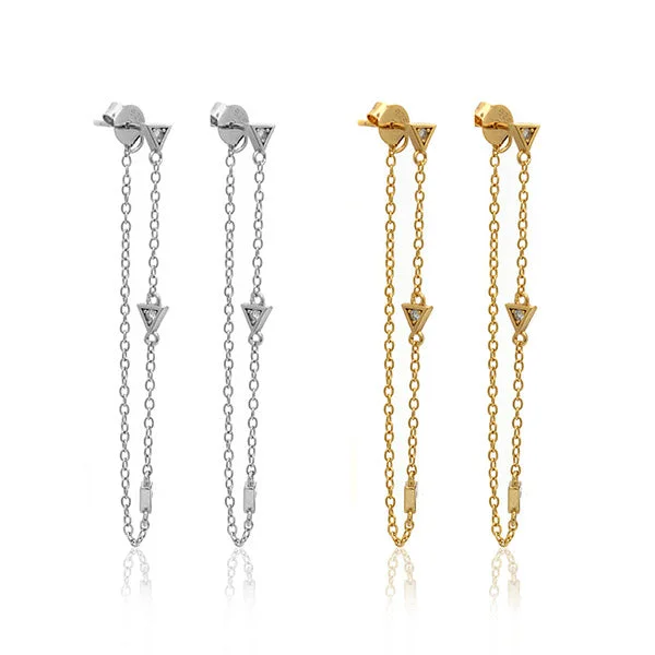 diamond earrings for women -Cairo Chain Earring