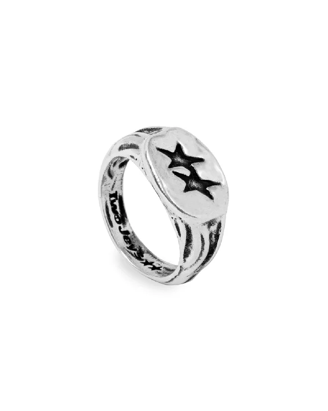 luxury gold rings for women -Superstar Signet Ring