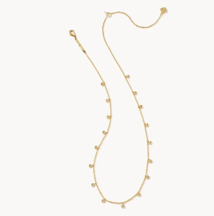 handmade necklaces for women -Amelia Gold Plated Chain Necklace by Kendra Scott