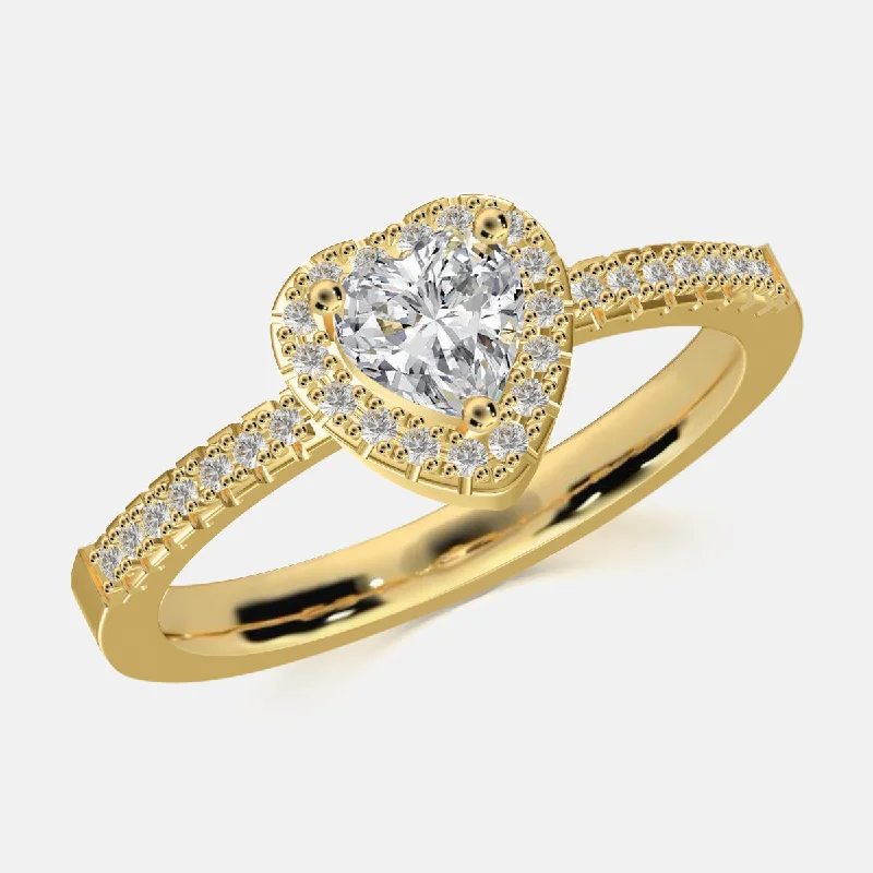 classic engagement rings -Glistening Heart Promise Ring