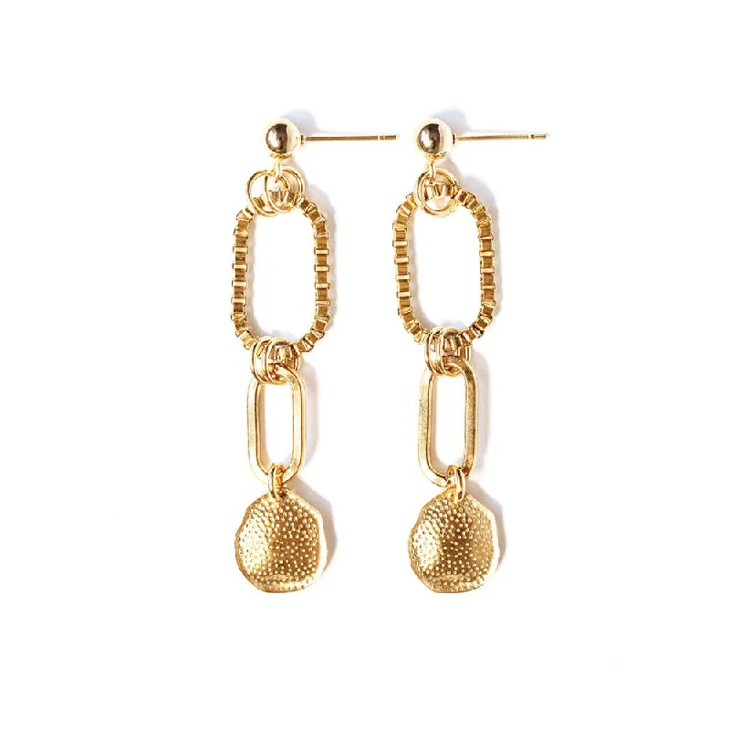 sparkling earrings for women -Venise Gold Plated Earrings