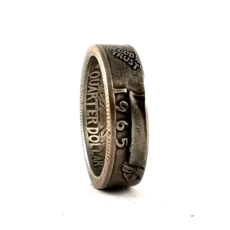 gold rings for women -1965 Washington Quarter Coin Ring