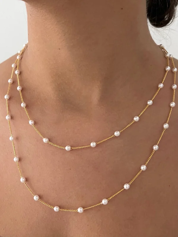 zirconia necklaces for women -VAIL NECKLACE