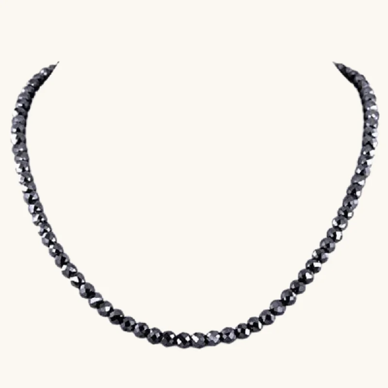 classic pearl necklaces for women -Black Diamond Men's Necklace