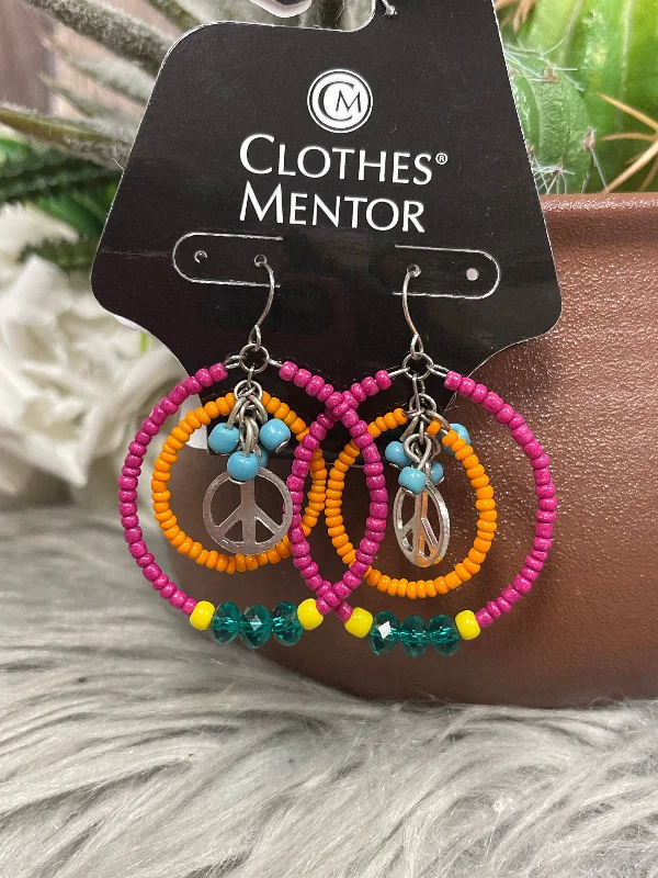 gemstone drop earrings -Earrings Dangle/drop By Cmf