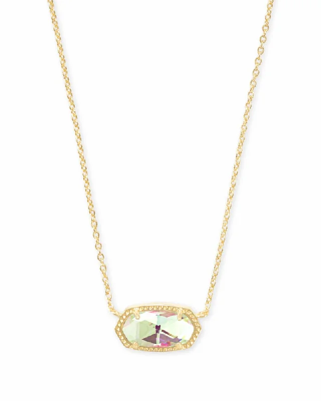 butterfly necklaces for women -Elisa Gold Plated  Necklace in Dichroic Glass by Kendra Scott