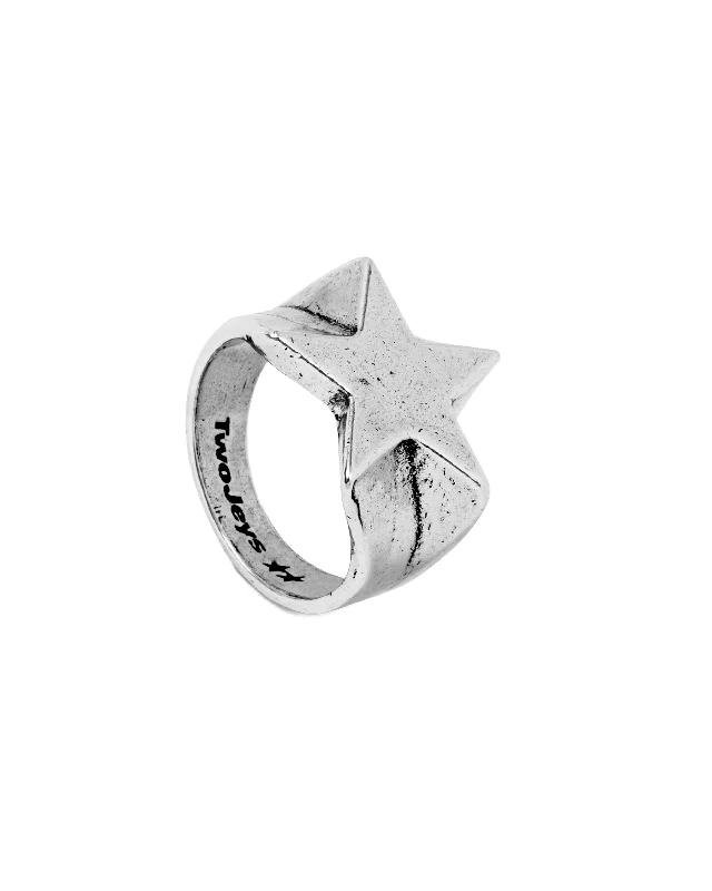 multi-colored gemstone rings -Shooting Star Ring