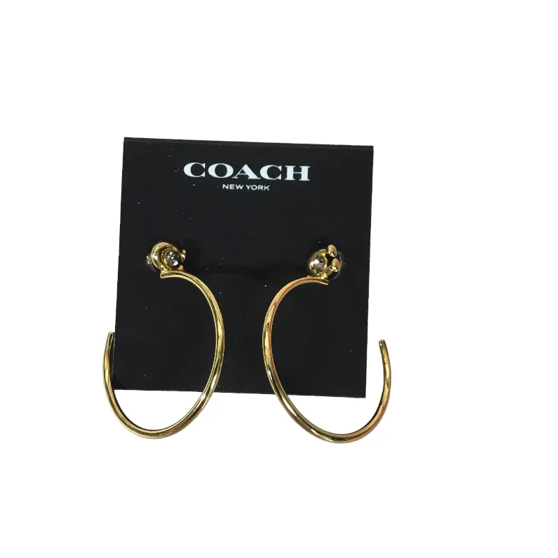 chic drop earrings -Earrings Hoop Coach