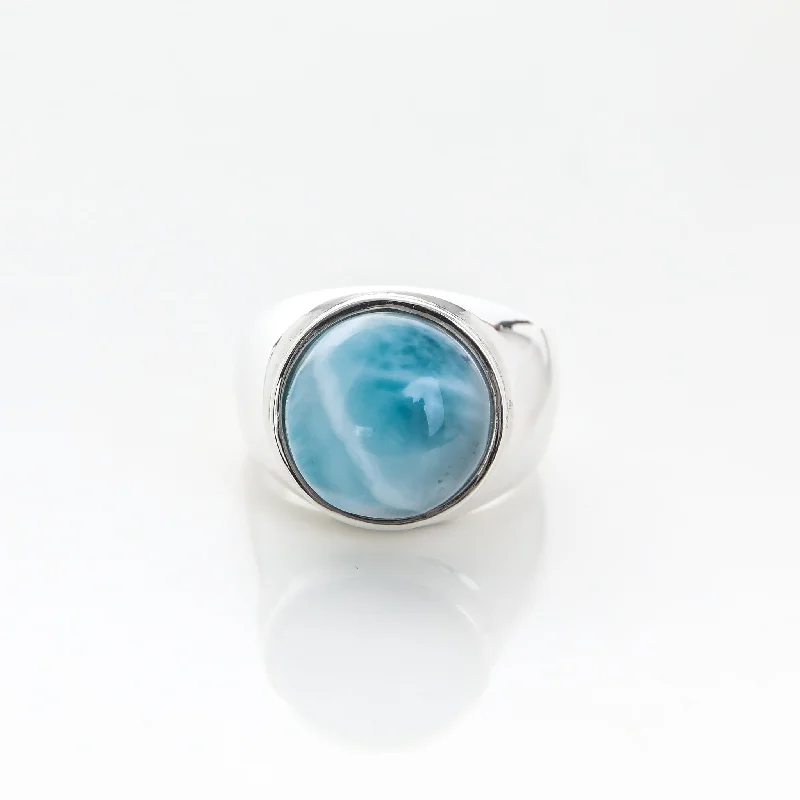 rose gold rings for women -Larimar Ring Julian