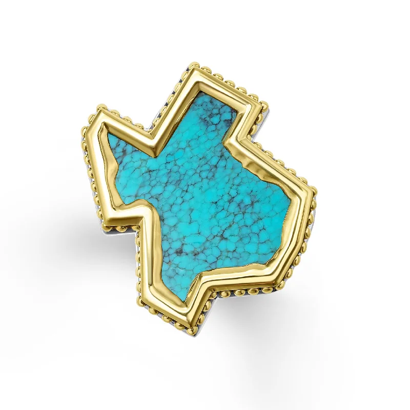 men’s style rings for women -Anthem Turquoise Texas State Ring