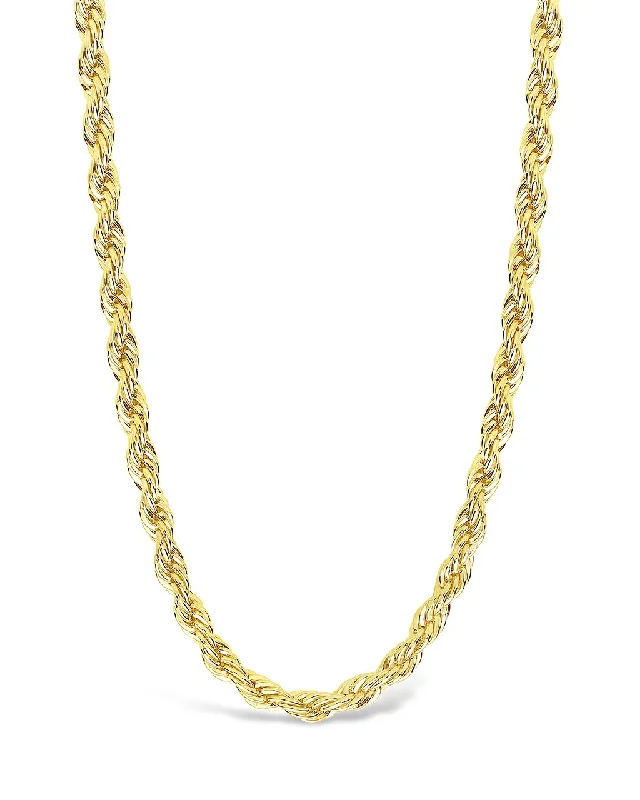 short chain necklaces for women -Rope Twist Chain Necklace