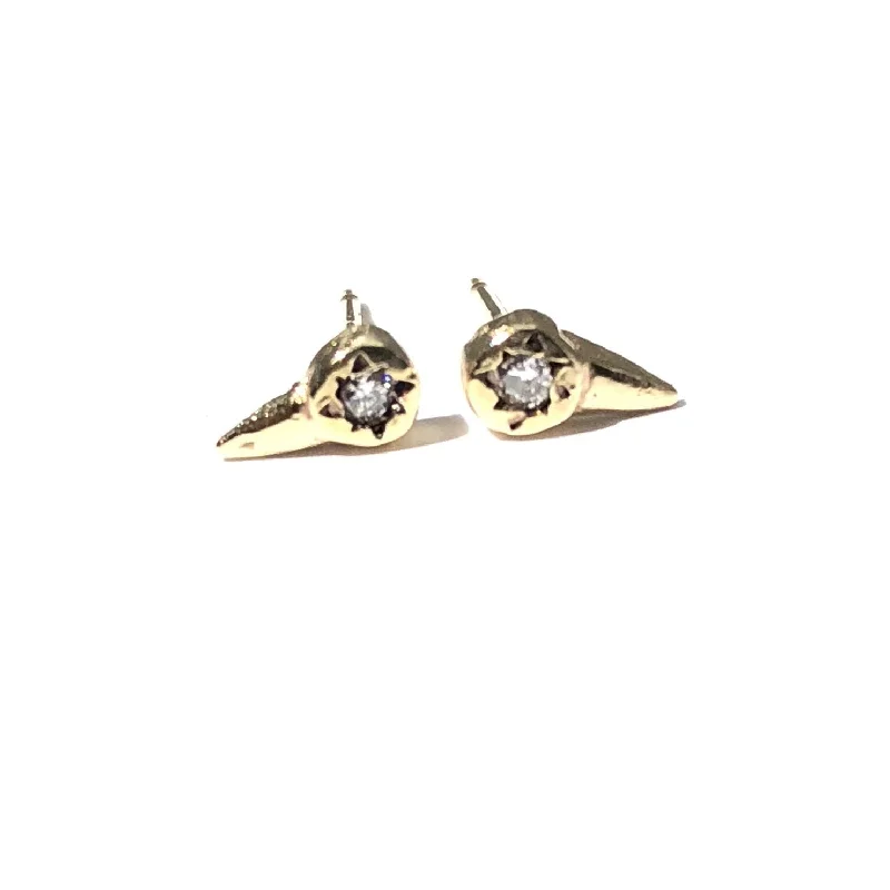 birthday earrings for women -shark tip studs