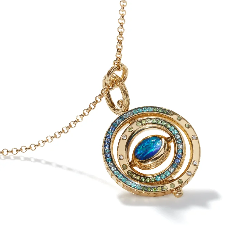 bohemian style necklaces for women -John Hardy Moon Door Necklace