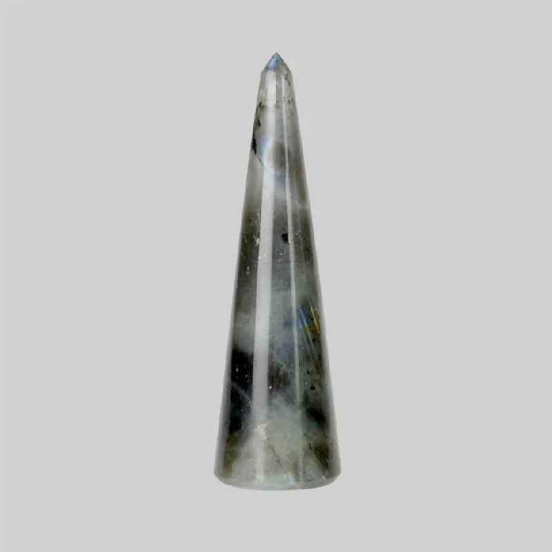 custom engraved rings for women -Labradorite Wand Ring Holder