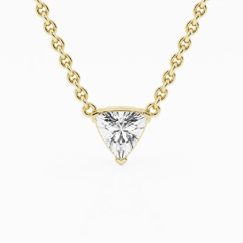 fancy necklaces for women -Ethereal 0.50ct Trillion Necklace