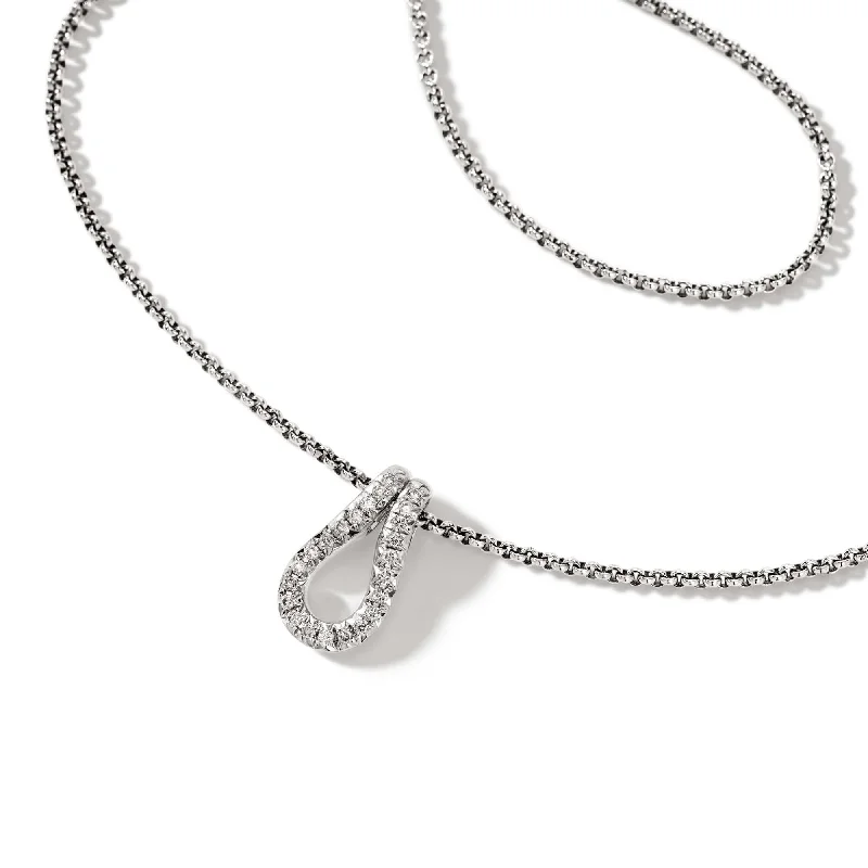 elegant necklaces for women -Surf Diamond Link Necklace by John Hardy