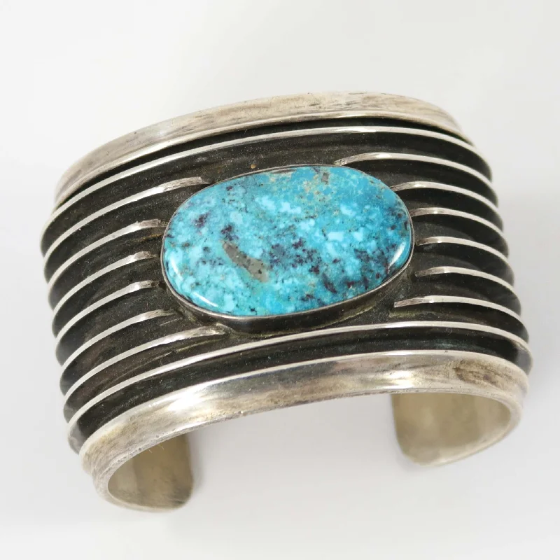 carved bracelets for women -Turquoise Tracks Cuff