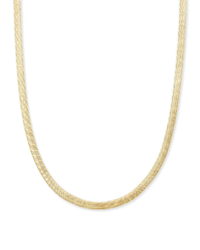 two-tone necklaces for women -Kassie Gold Chain Necklace by Kendra Scott