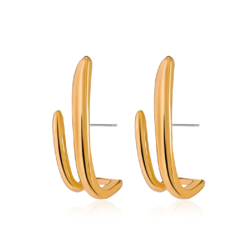 elegant earrings for women -Double Up | Fake Double Piercing Earrings