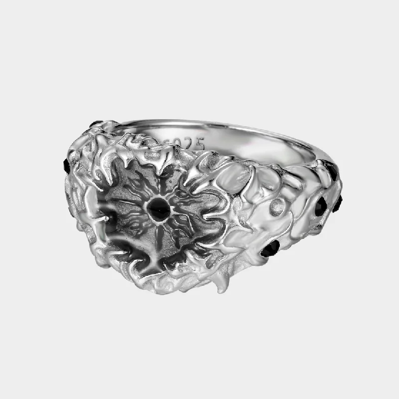 silver rings for women -Oblivio - Ring